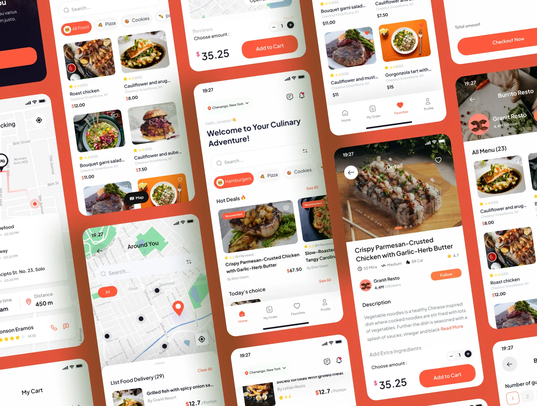 Eatzy - Food Delivery Mobile App UI Kits 5