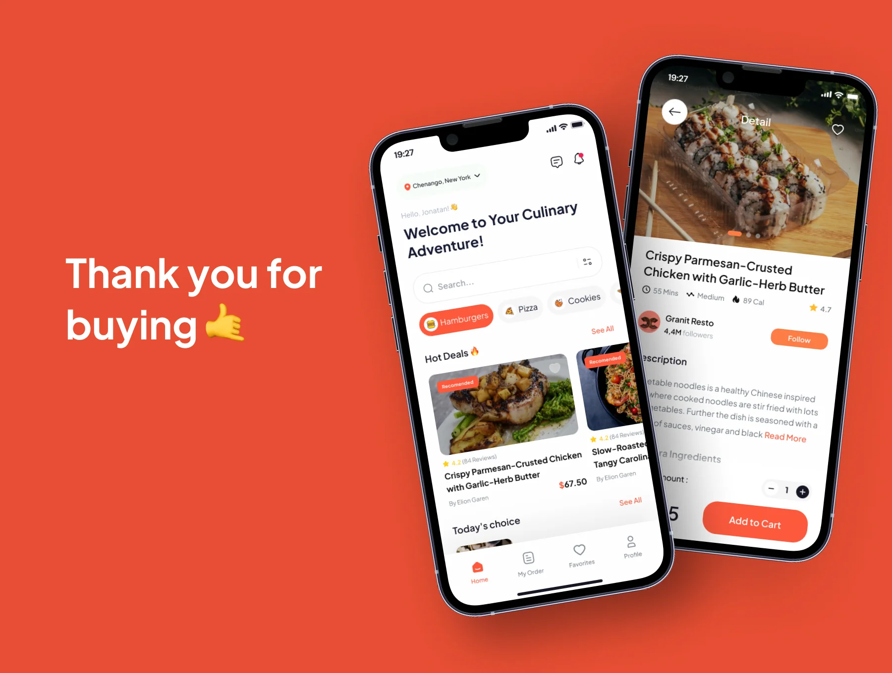 Eatzy - Food Delivery Mobile App UI Kits 6