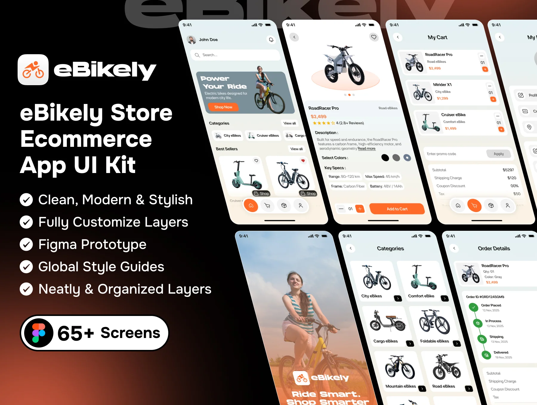 eBikely Store - Ecommerce App UI Kit