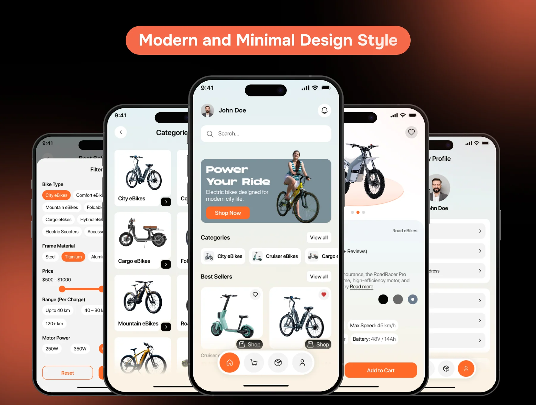 eBikely Store -  Ecommerce App UI Kit 3