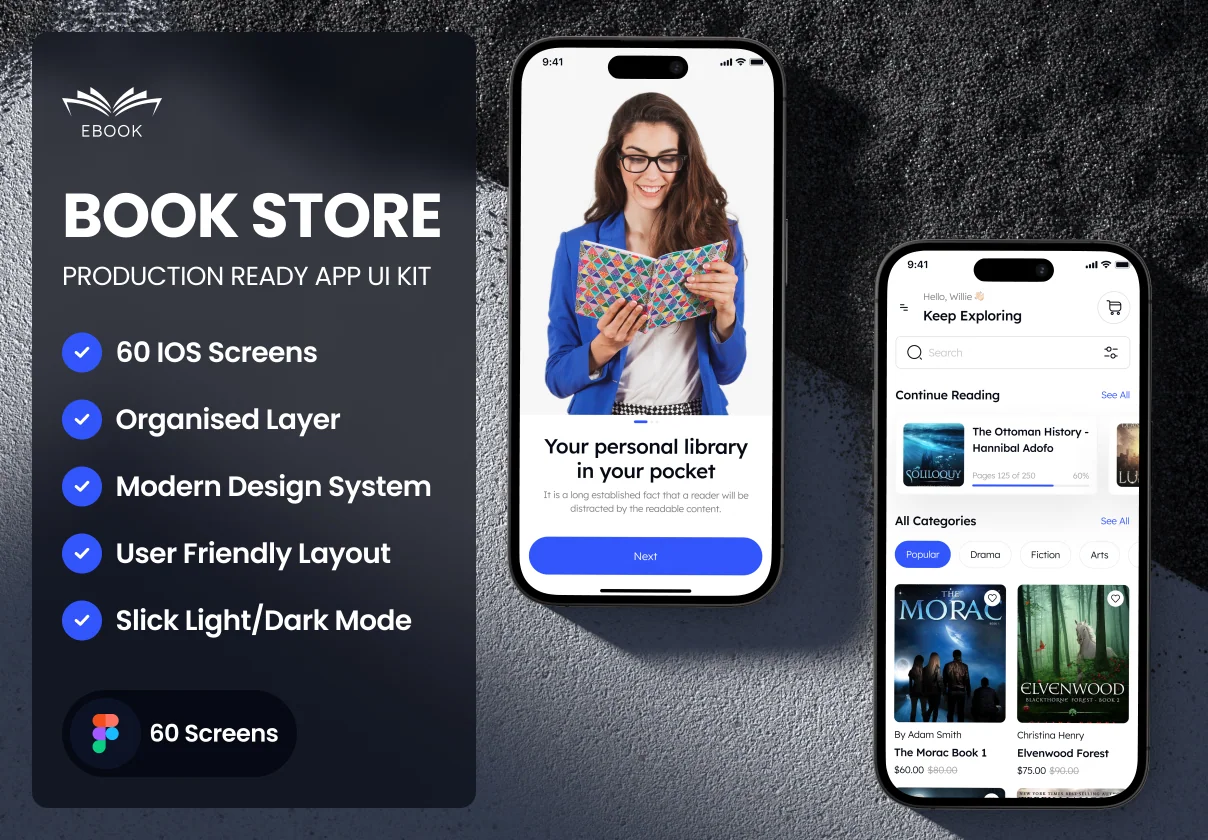 EBook - Book Store App UI Kit