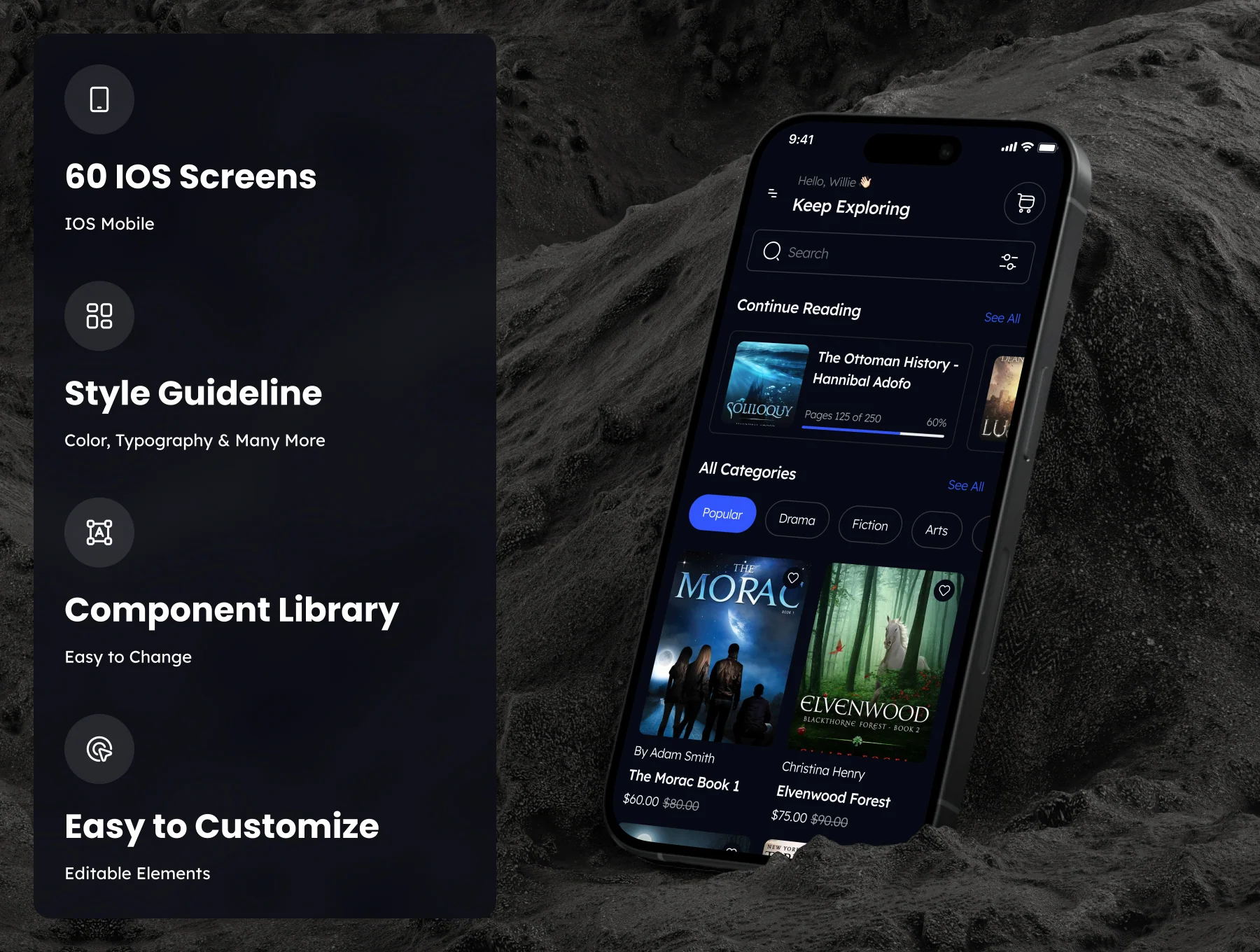 EBook - Book Store App UI Kit 3