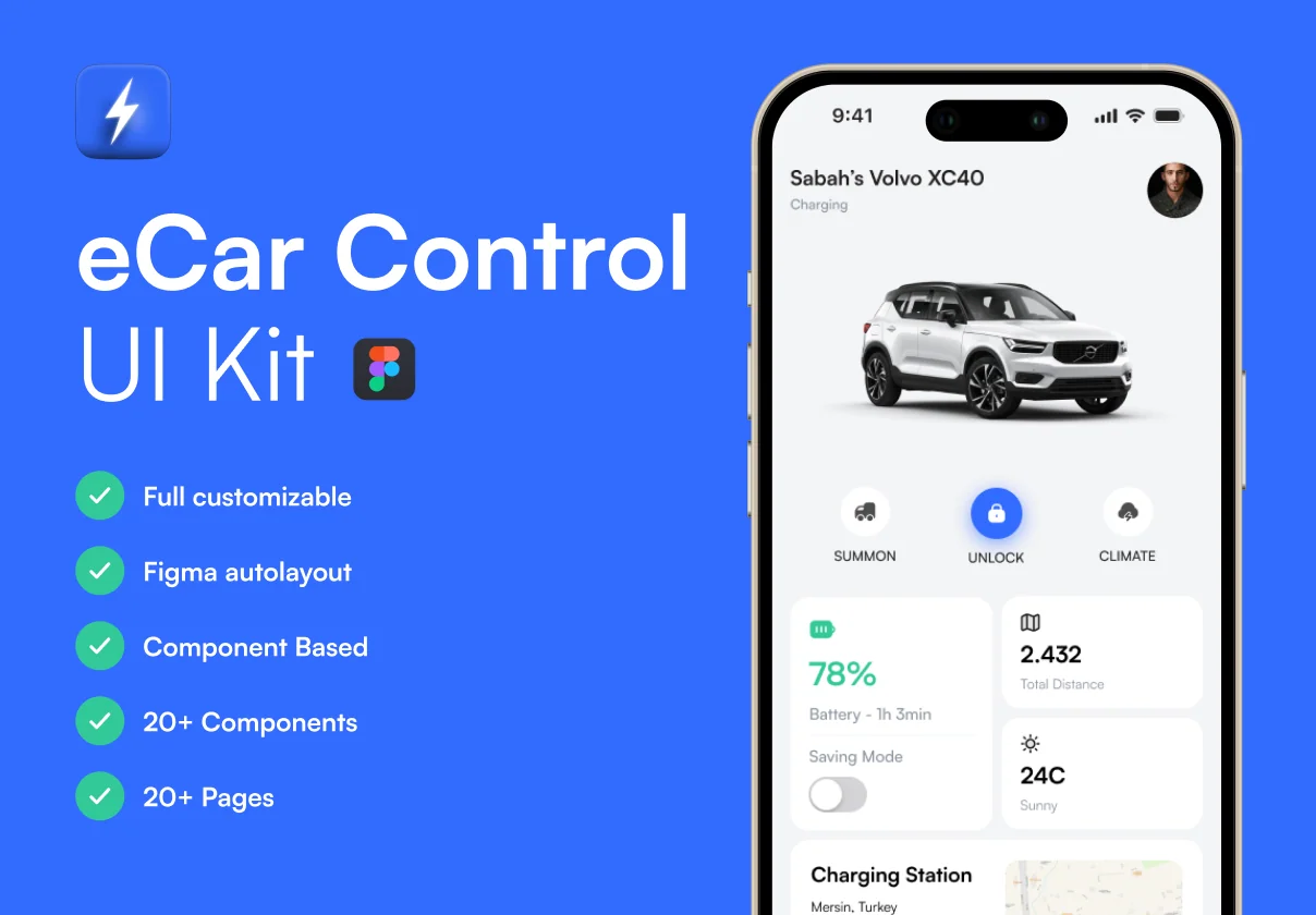 eCar Control UI Kit