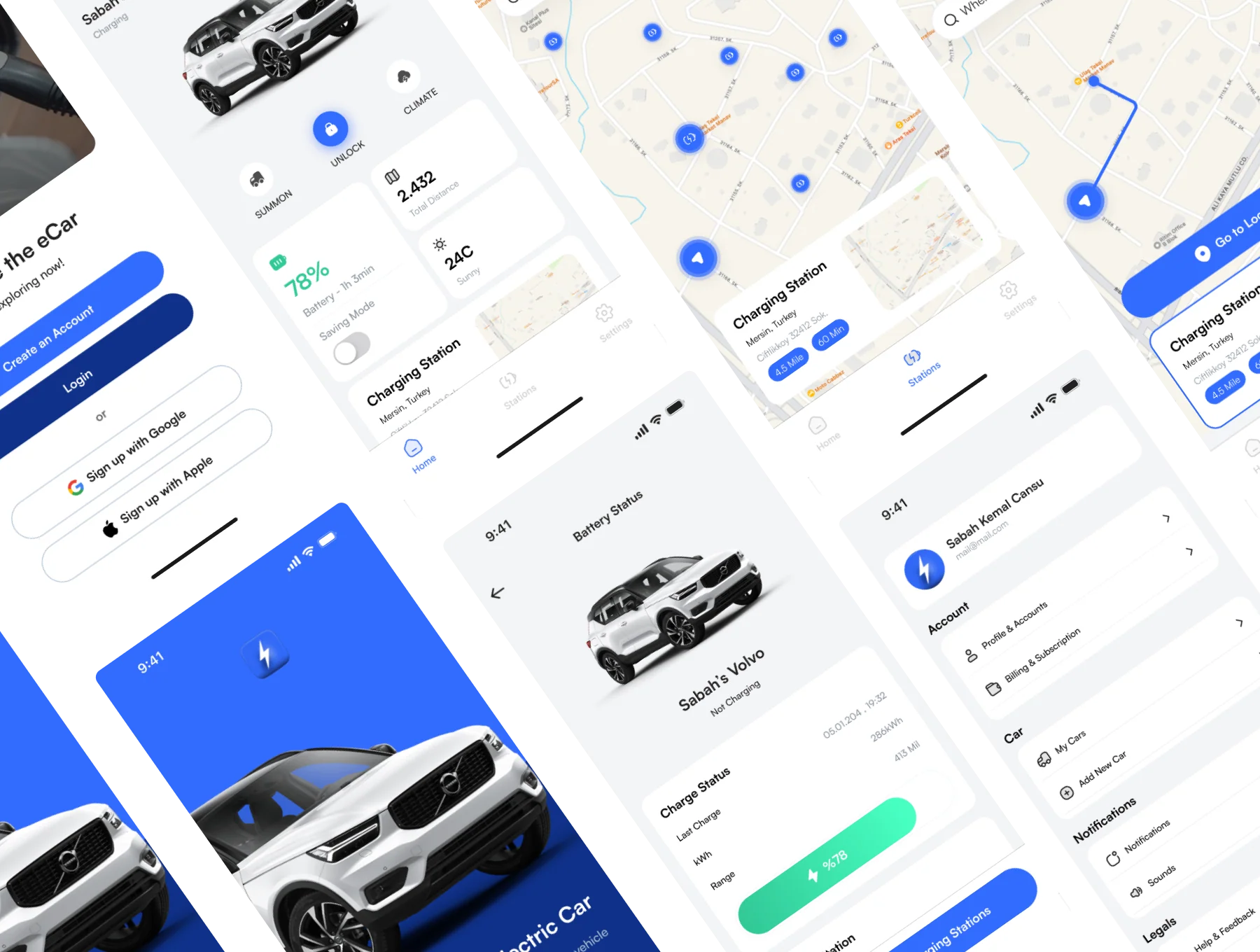 eCar Control UI Kit 4