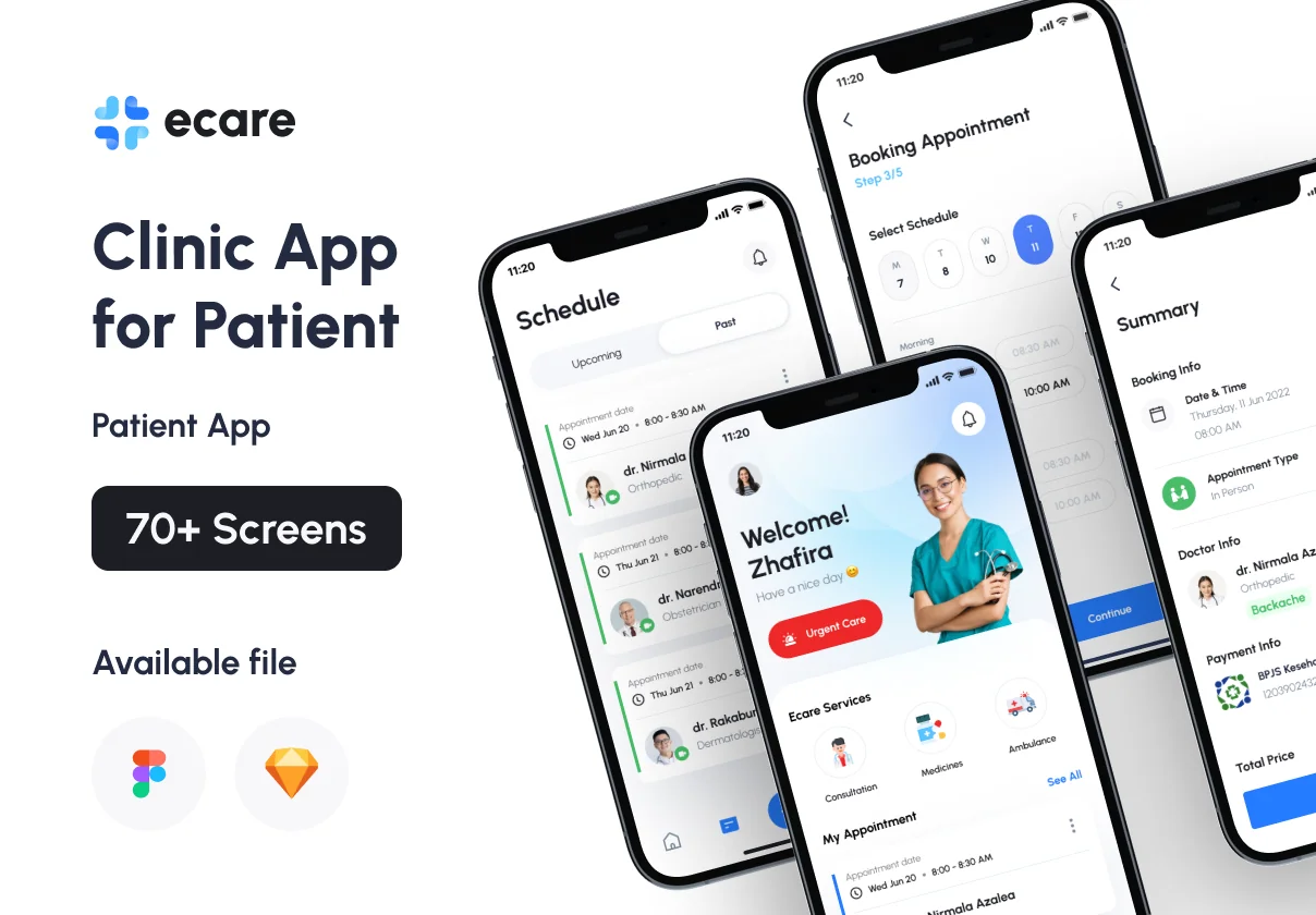 Ecare Clinic Application for Patient