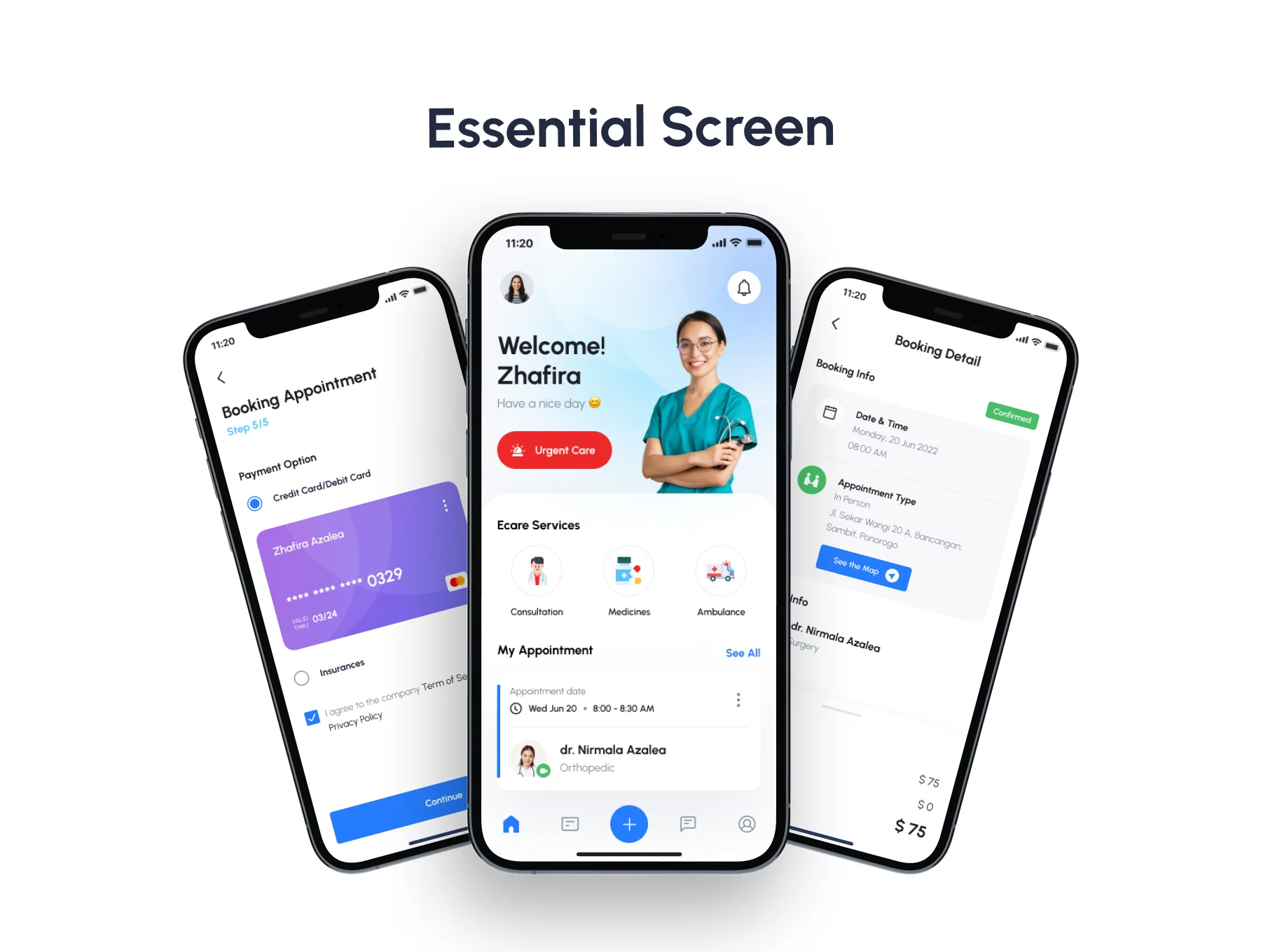 Ecare Clinic Application for Patient 3