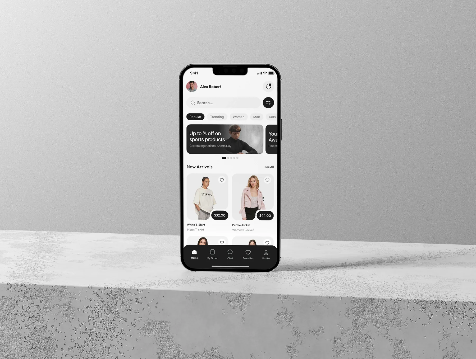 Ecarty - Fashion E-commerce Mobile App UI Kit 4