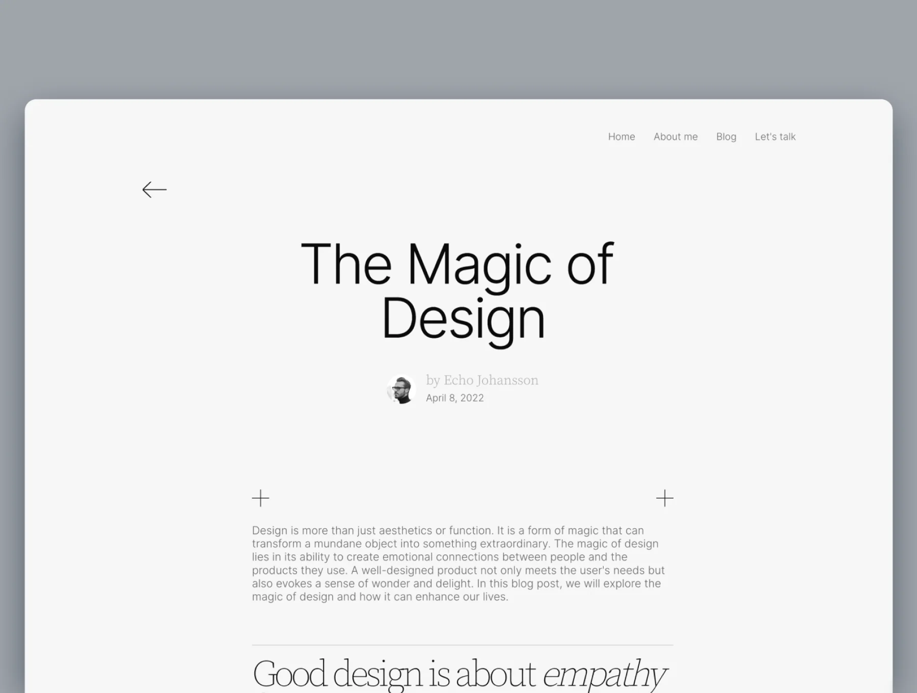 Echo Framer Template 4