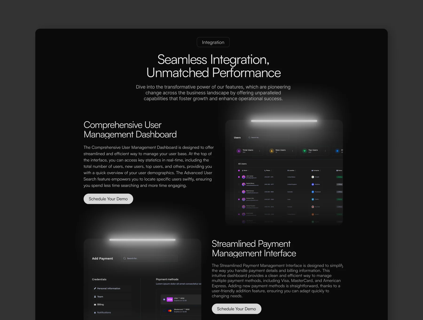 Echo - SaaS Landing Page Framer Template 4