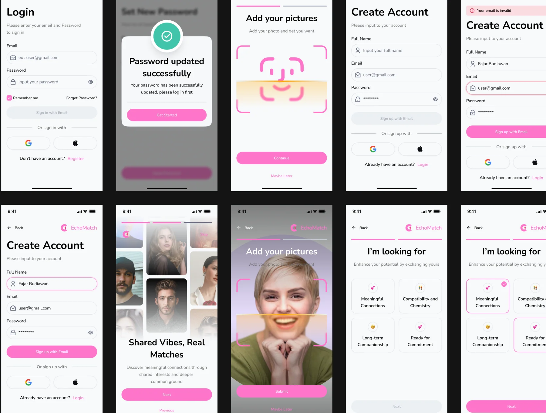 EchoMatch - Dating Mobile Apps UI KIT 4
