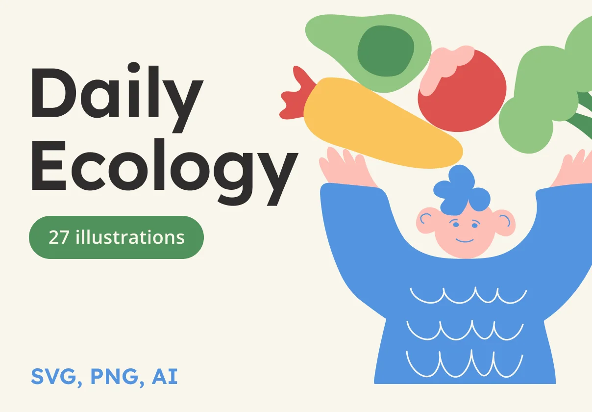 Website Illustrations for Eco Brands