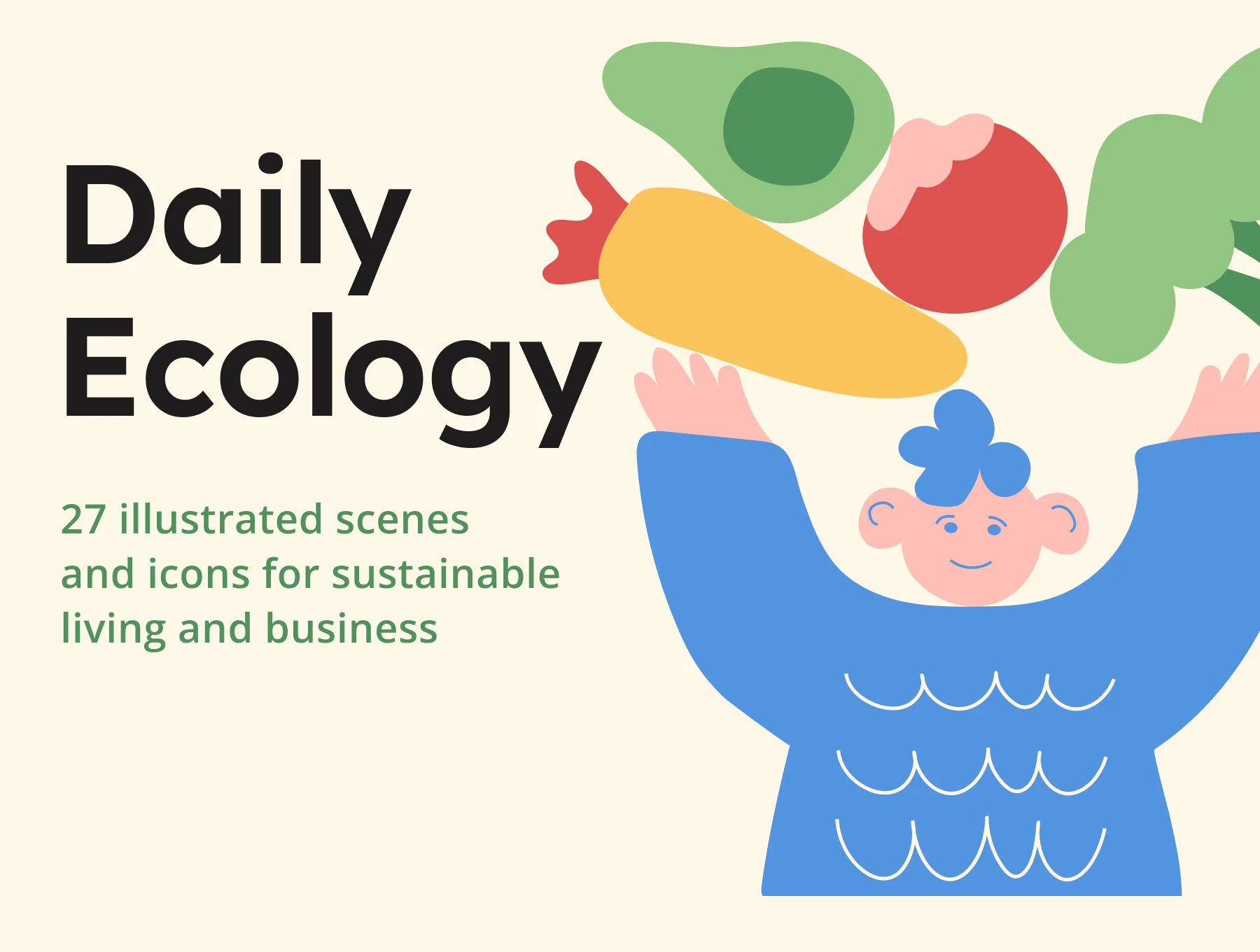 Website Illustrations for Eco Brands