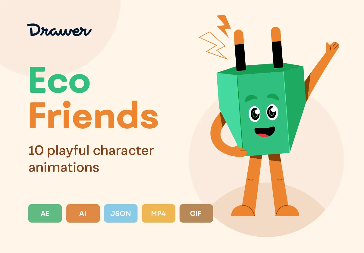 ECO Friends - Lottie animations