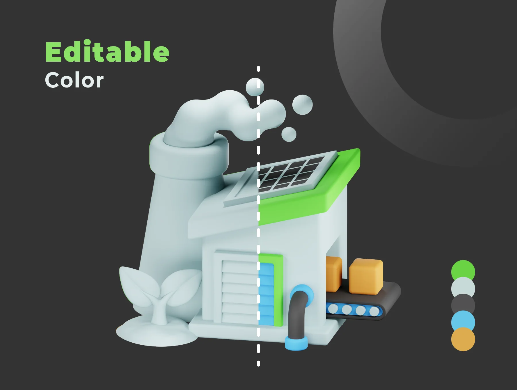 Ecology 3d Icon Illustration Pack 4