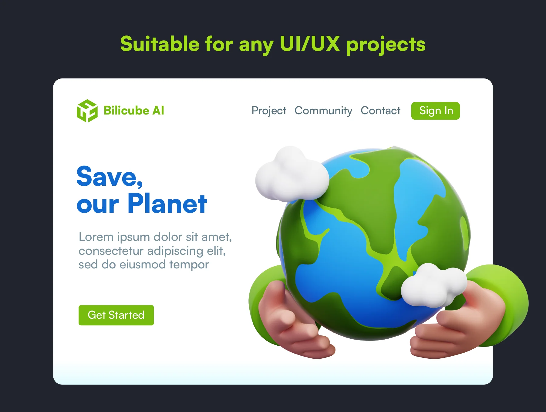 Ecology 3D Icon Set 4