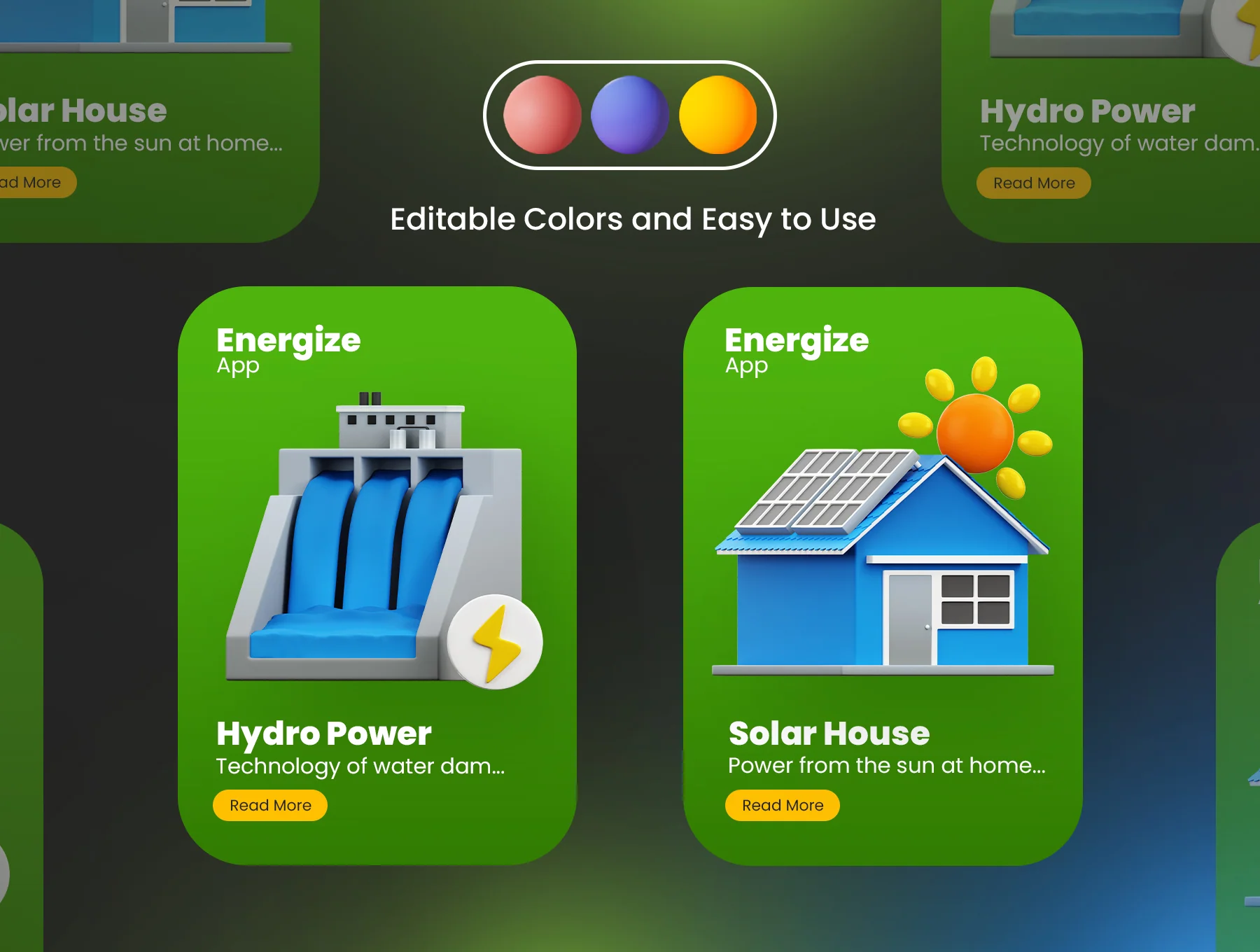 Ecology 3D Icons 4