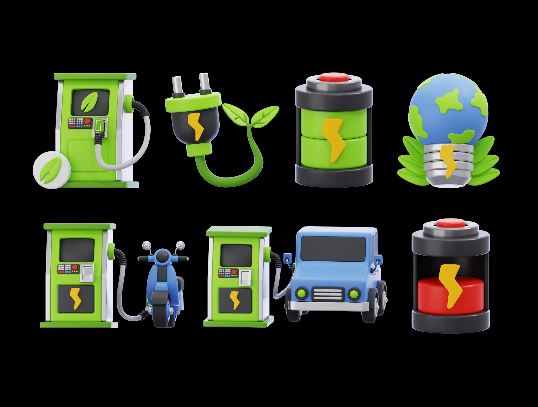 Ecology & Energy 3D Icon Pack 6