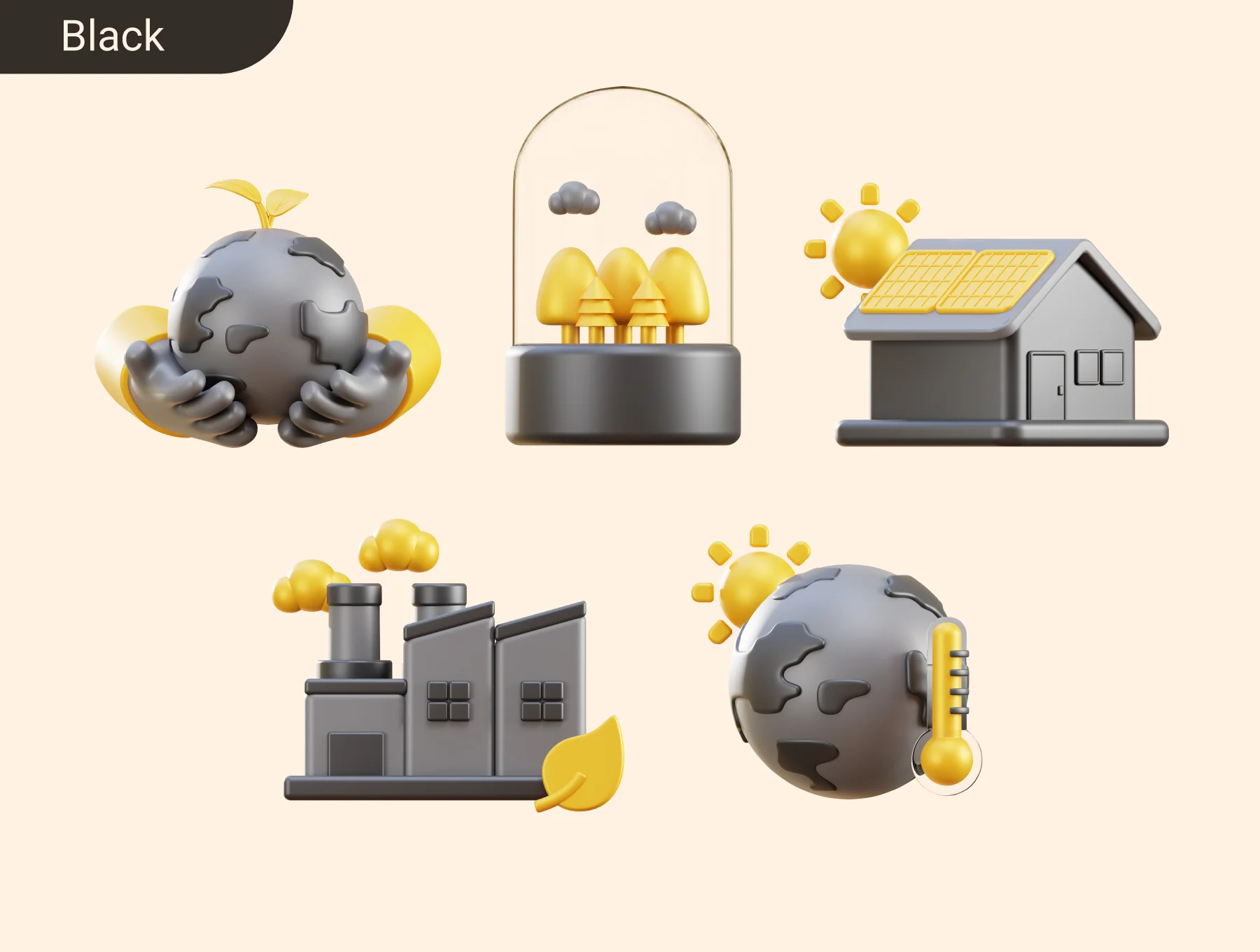 Ecology & Environment 3D Icon Pack 7