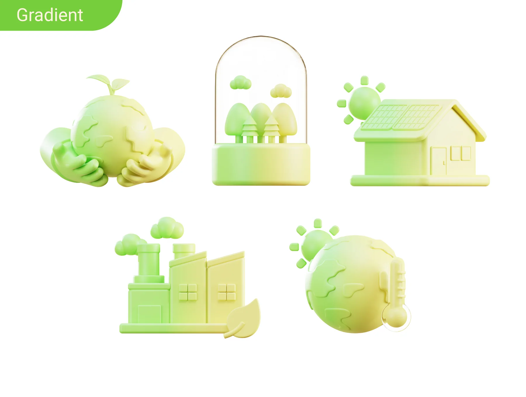 Ecology & Environment 3D Icon Pack 8