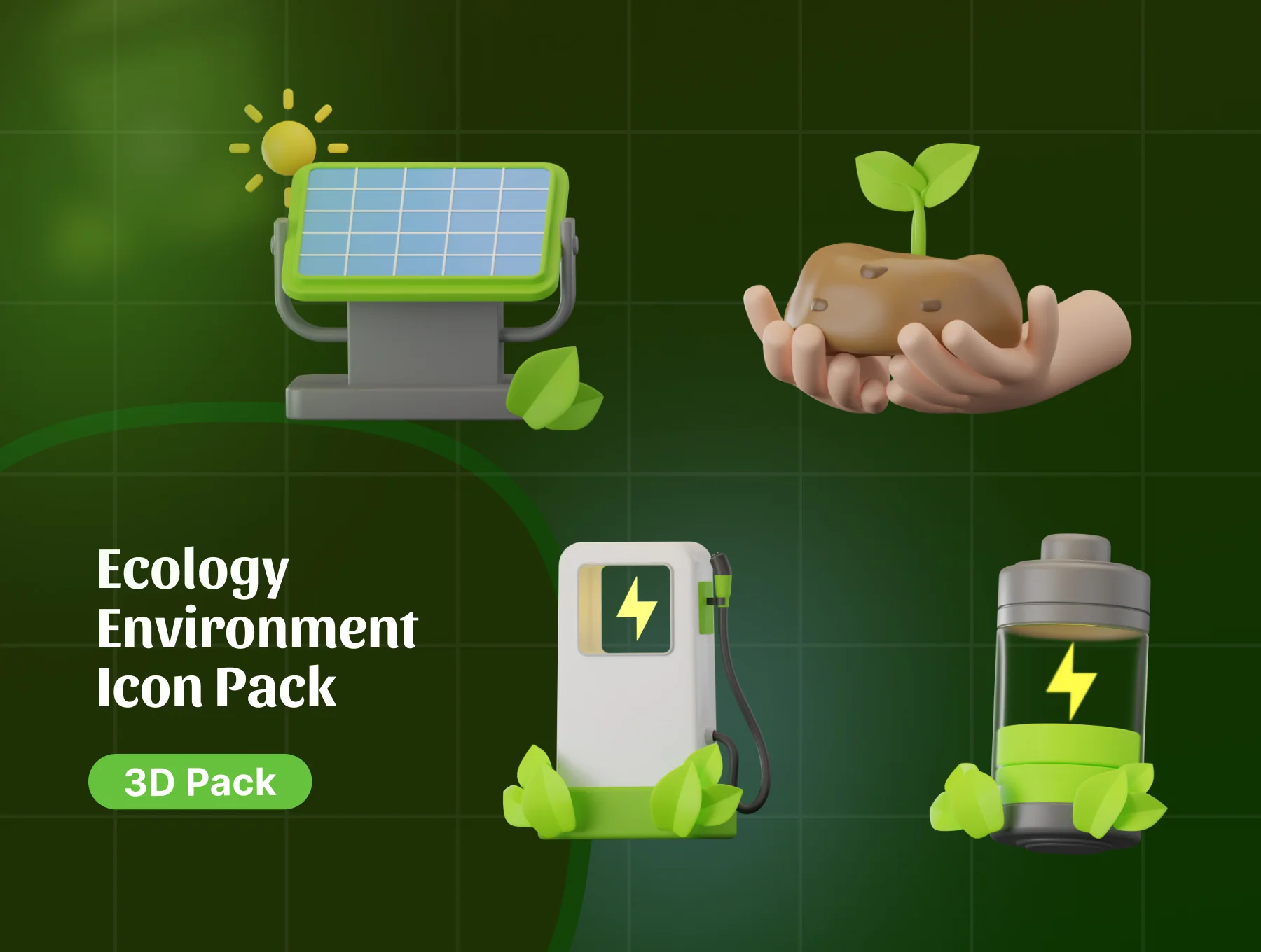 Ecology Environment 3D Icon 7