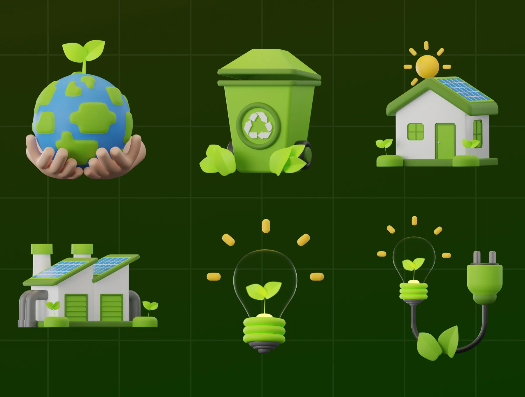 Ecology Environment 3D Icon 8