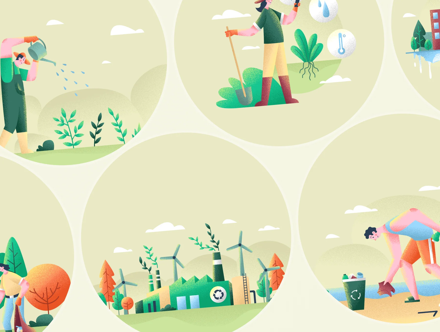 Ecology - Environment Illustration Set 8