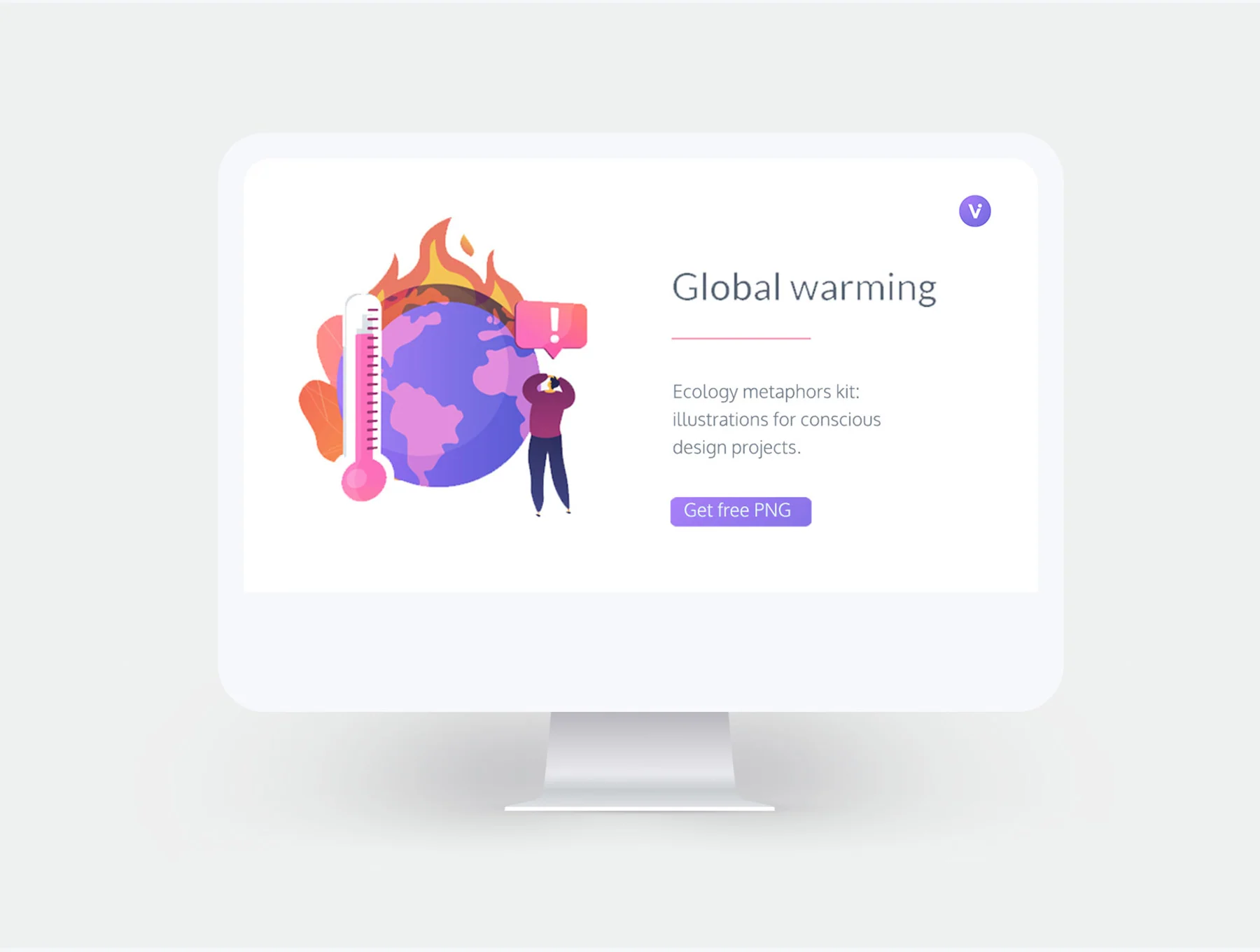 Ecology vector illustration for UI 3