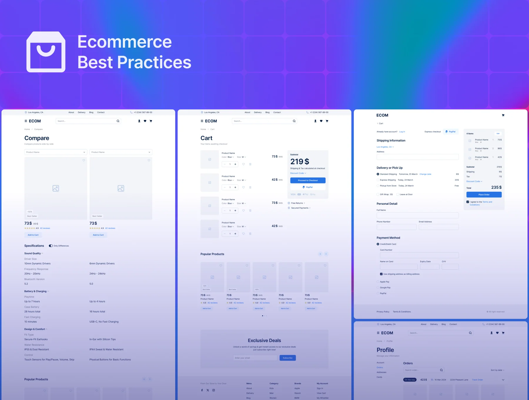 ECOM | Ecommerce Wireframe 4
