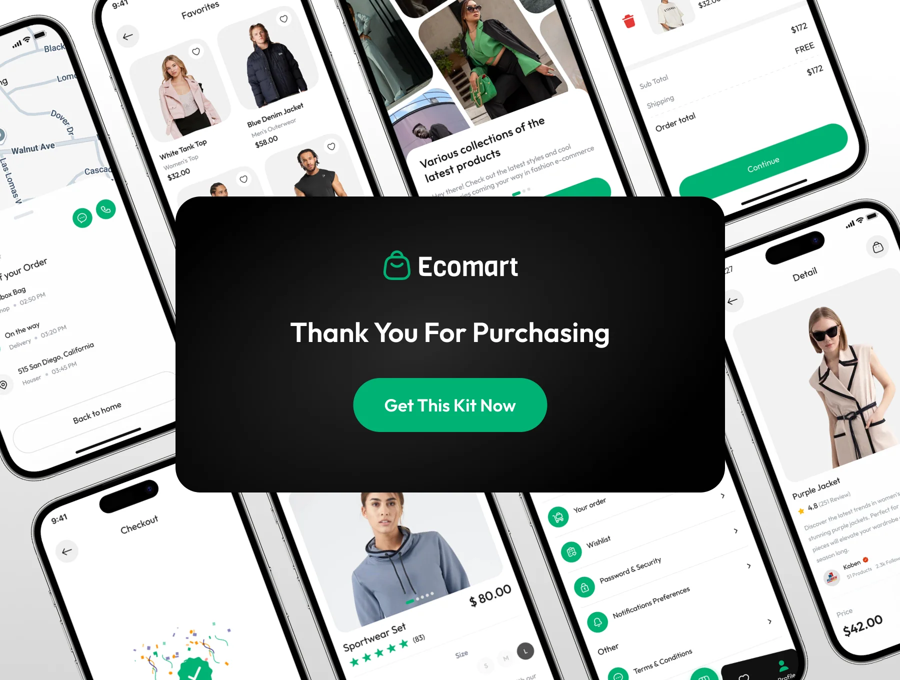 Ecomart - Fashion Ecommerce App UI Kit 6