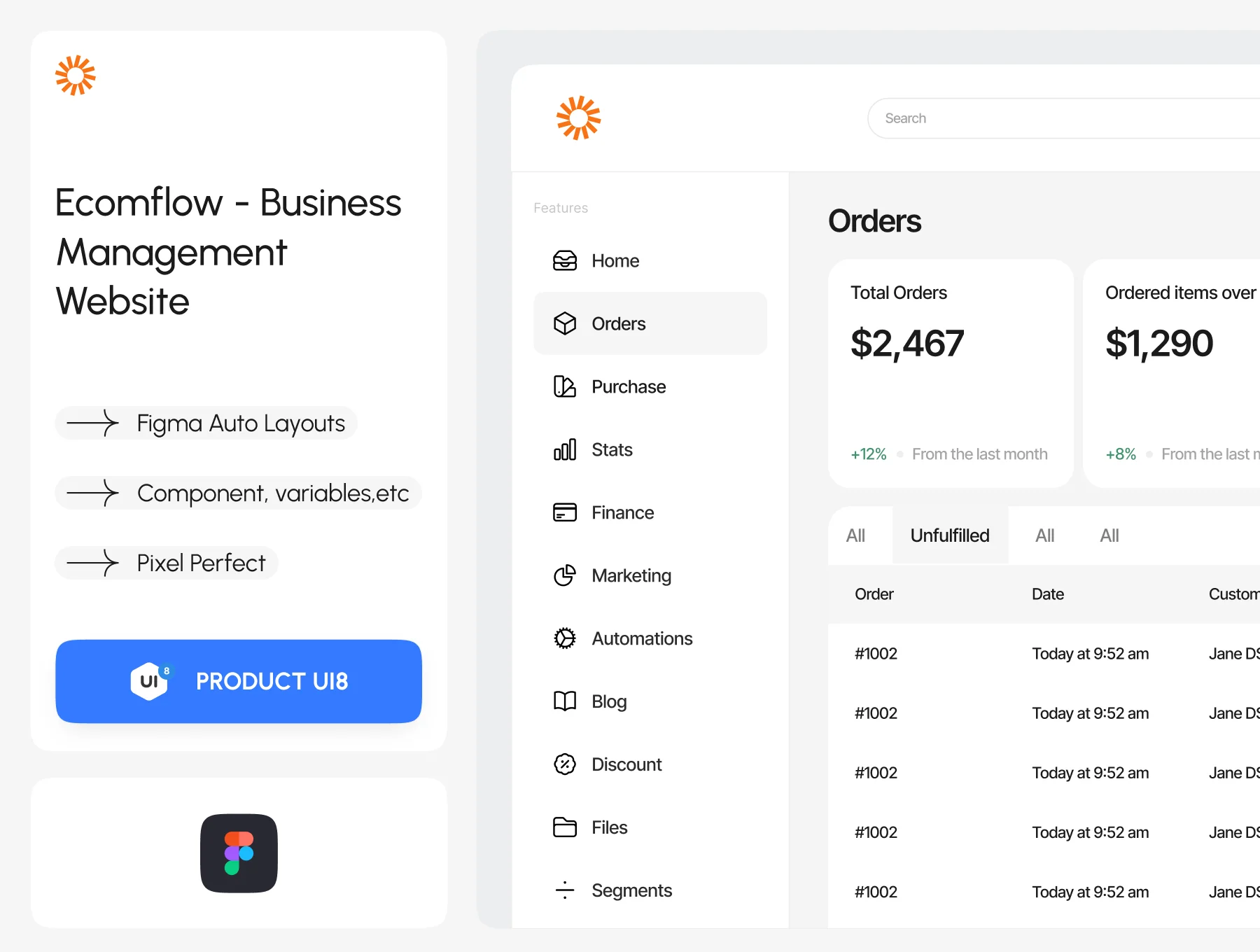 Ecomflow: Business Management Website