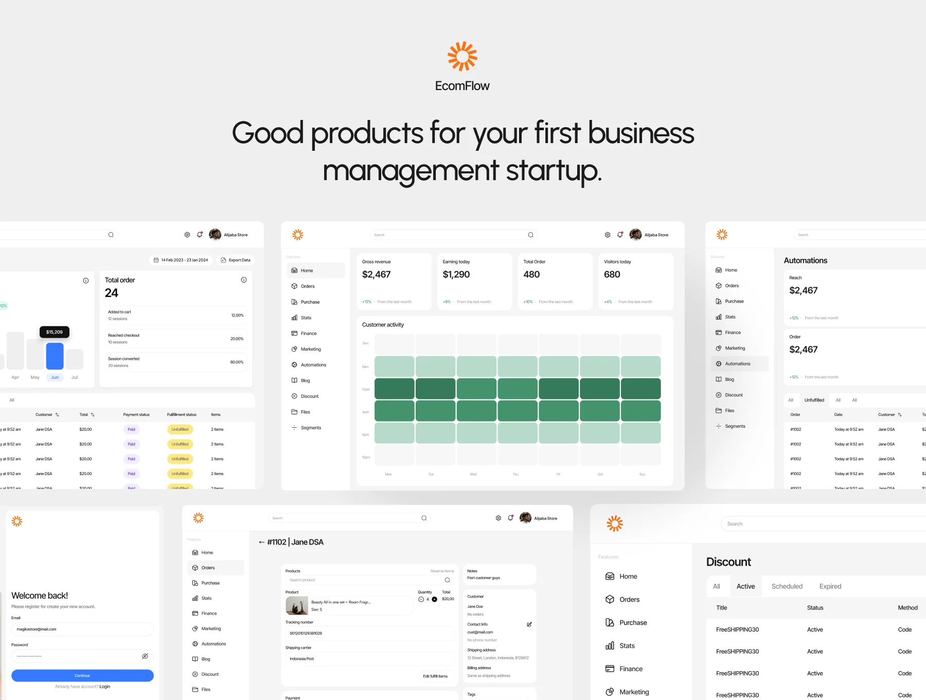 Ecomflow: Business Management Website 2