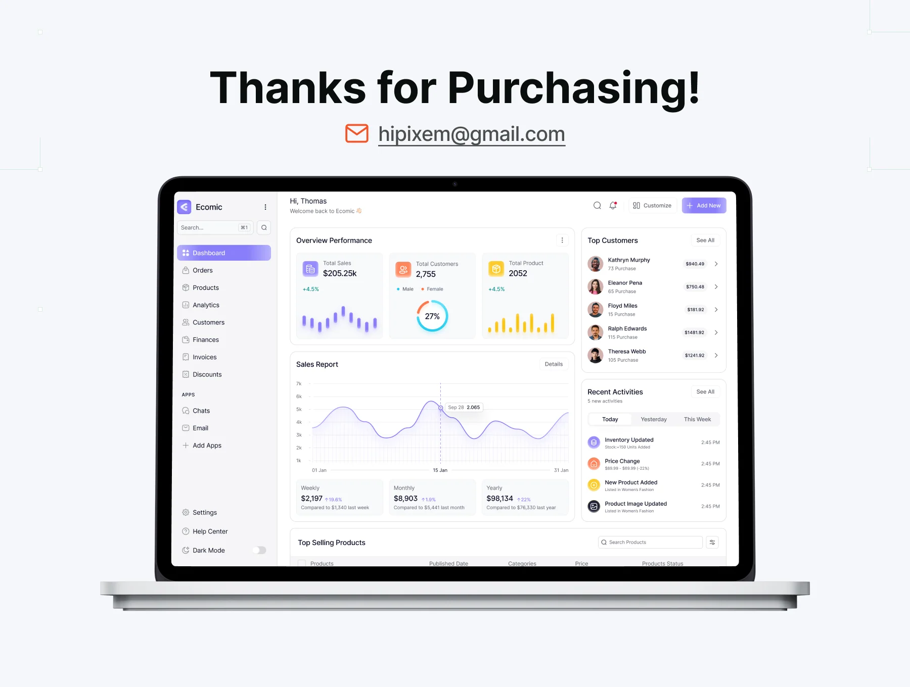 Ecomic | E-commerce SaaS UI Kit Design 8