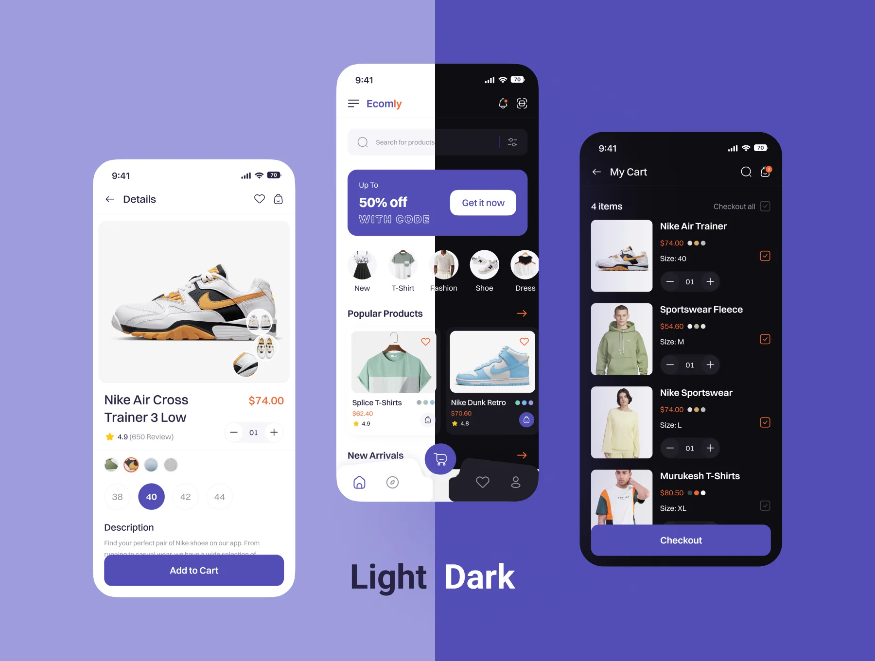 Ecomly | E-commerce Mobile App UI Kit 5