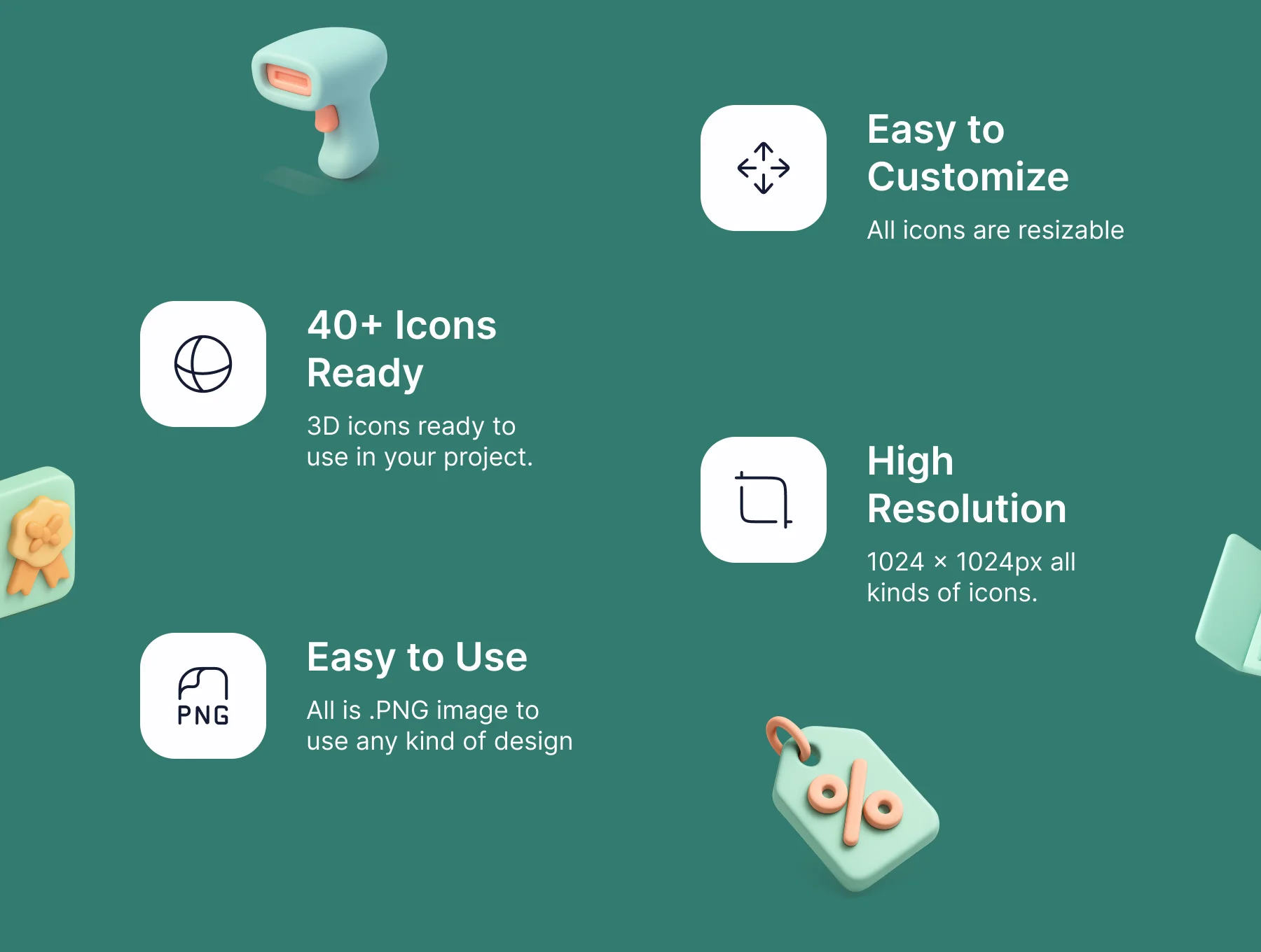 eCommerce 3D Icon Bundle 3