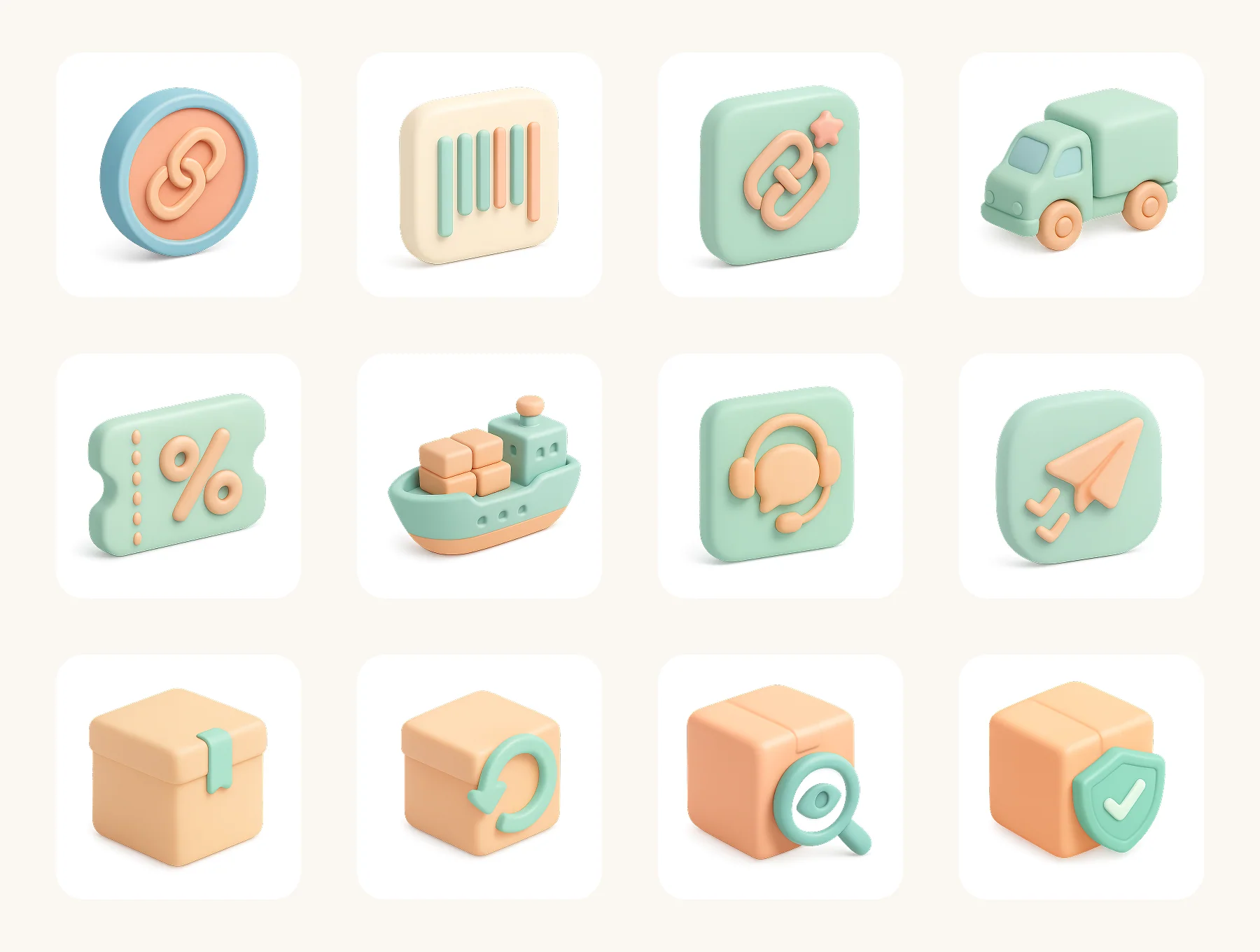 eCommerce 3D Icon Bundle 5