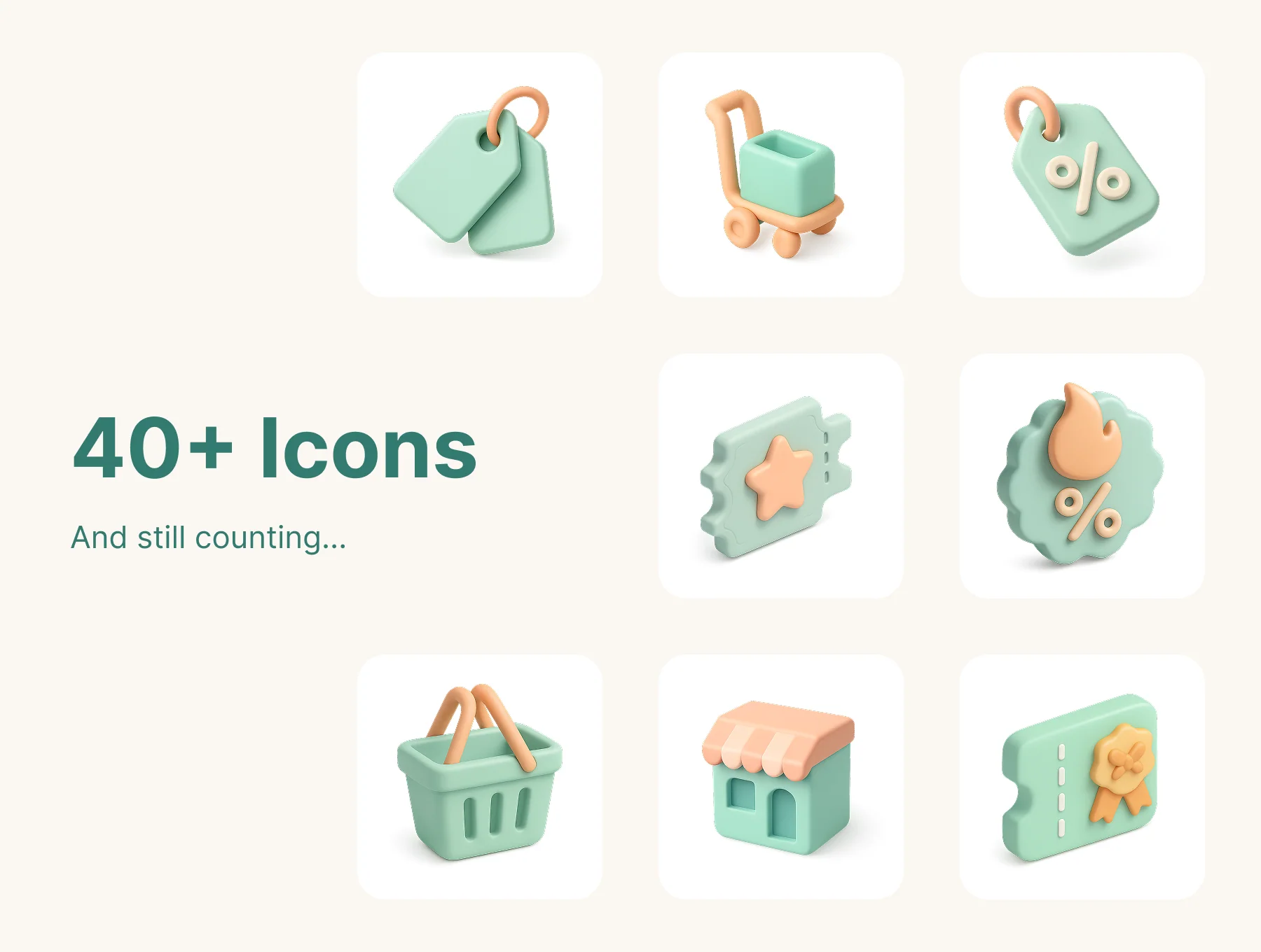 eCommerce 3D Icon Bundle 7