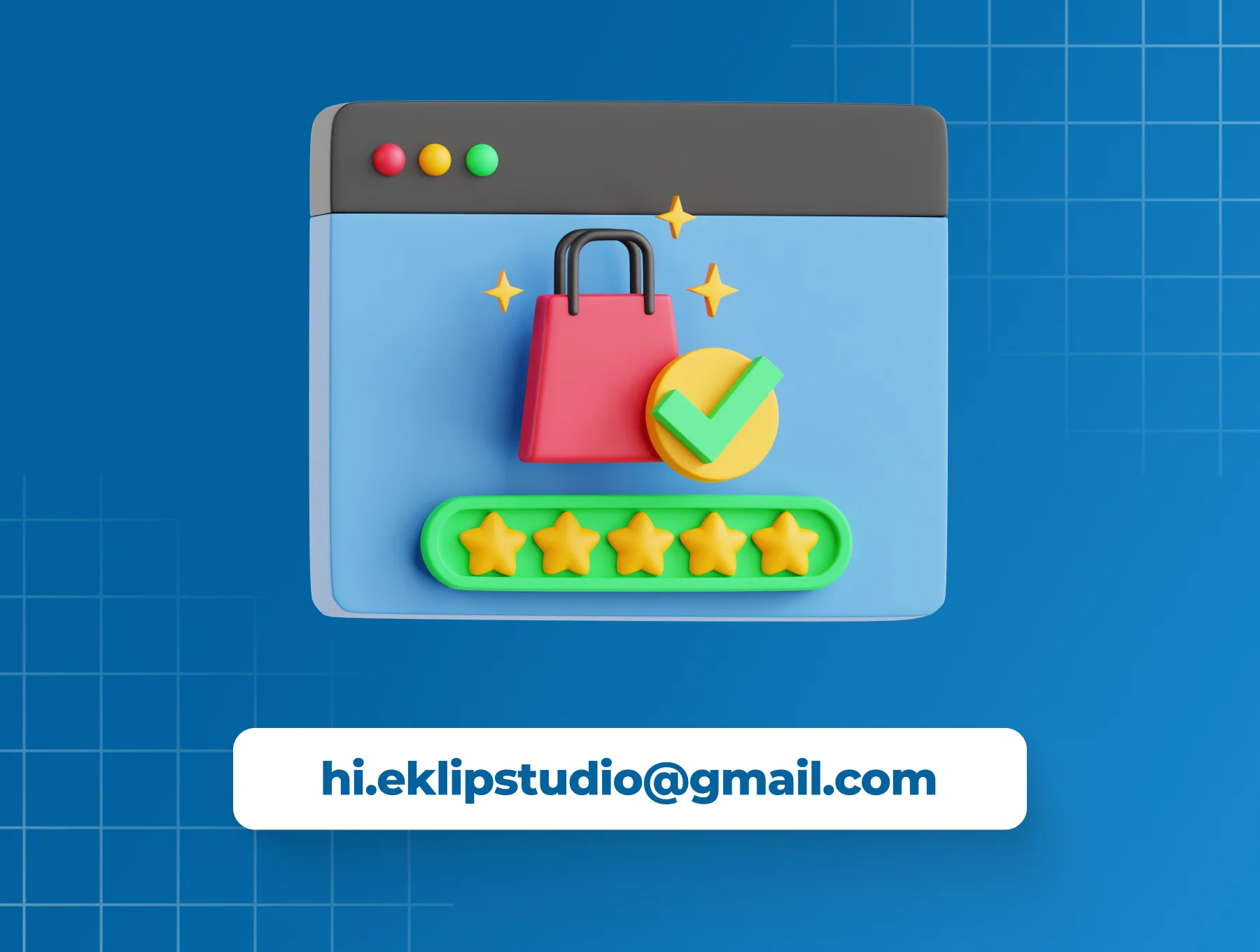 Ecommerce 3D Icon Set 6