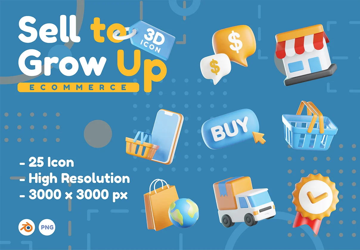 Ecommerce 3D Icons