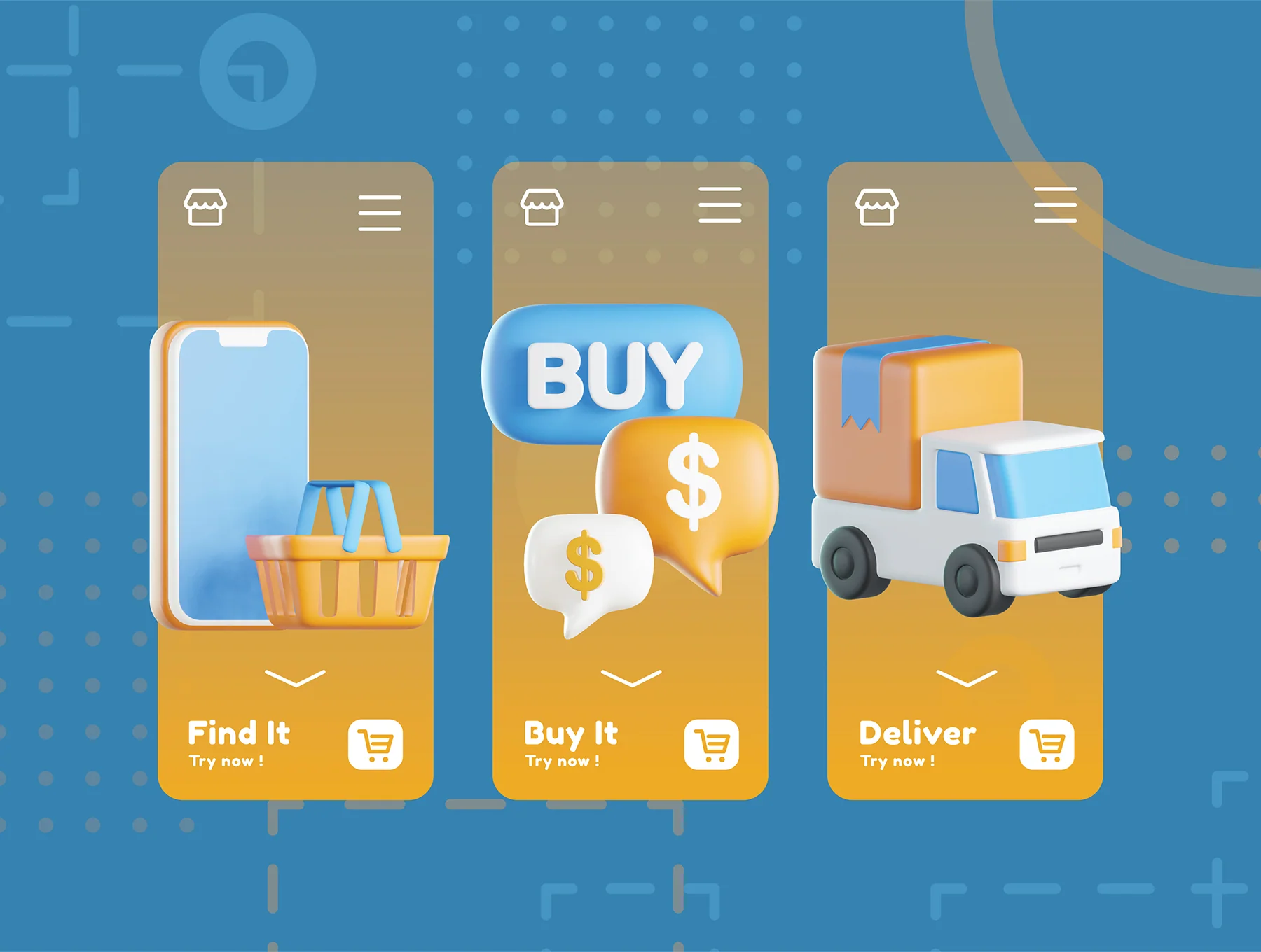 Ecommerce 3D Icons 3