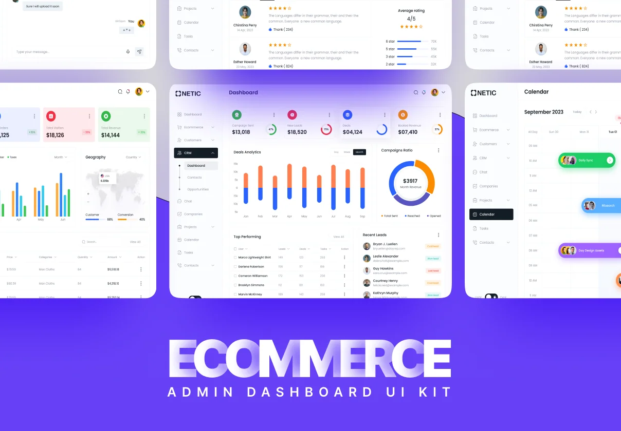 Ecommerce Admin Dashboard UI Kit