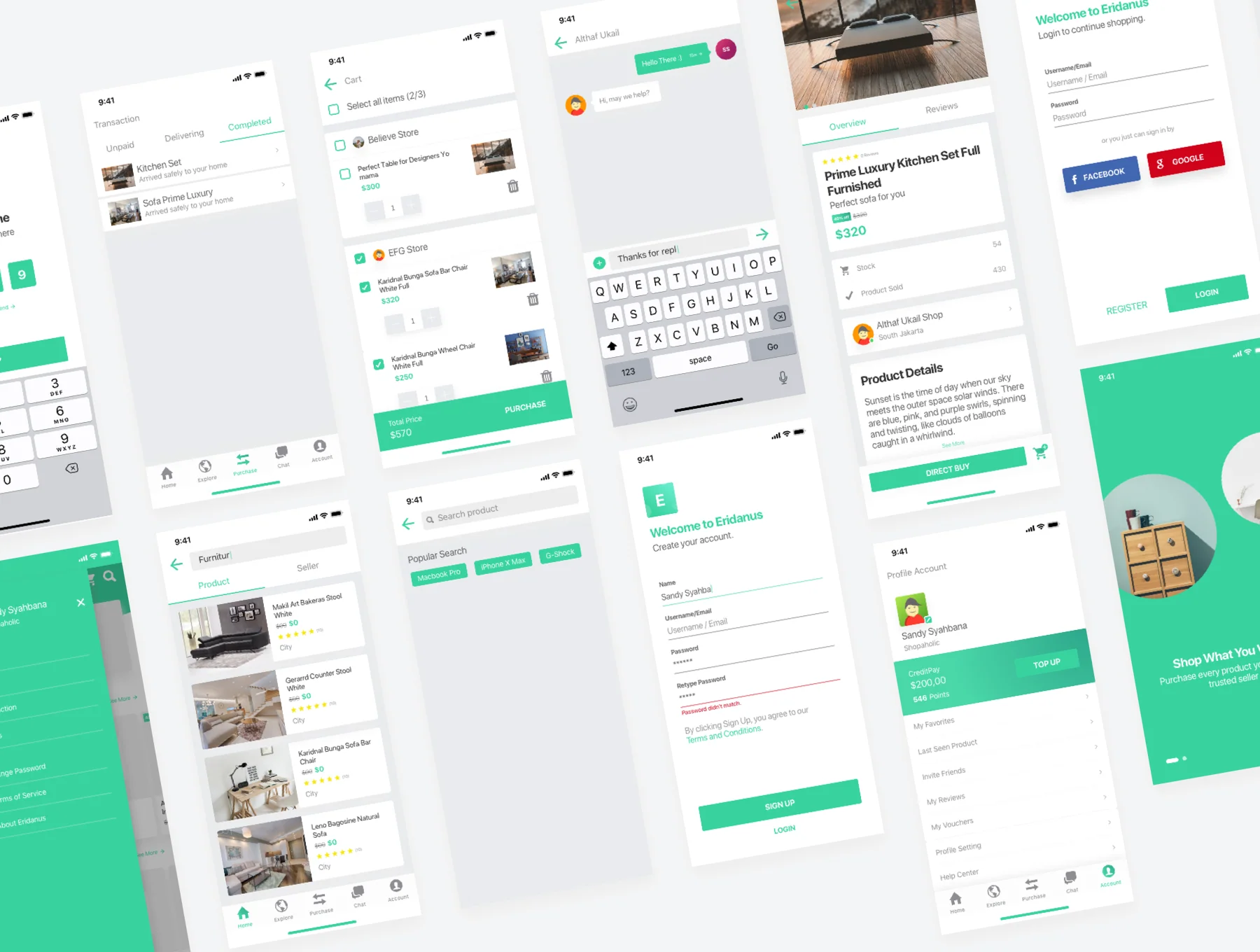Ecommerce App UI Kits 2