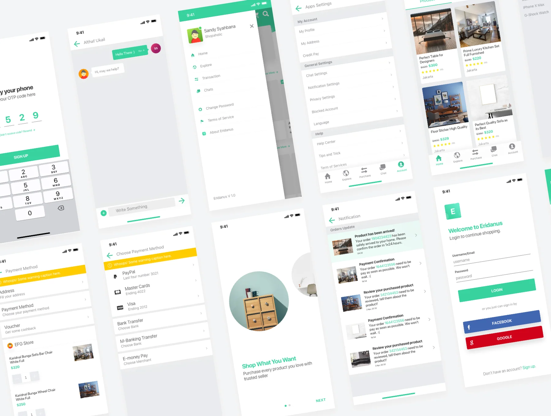 Ecommerce App UI Kits 6