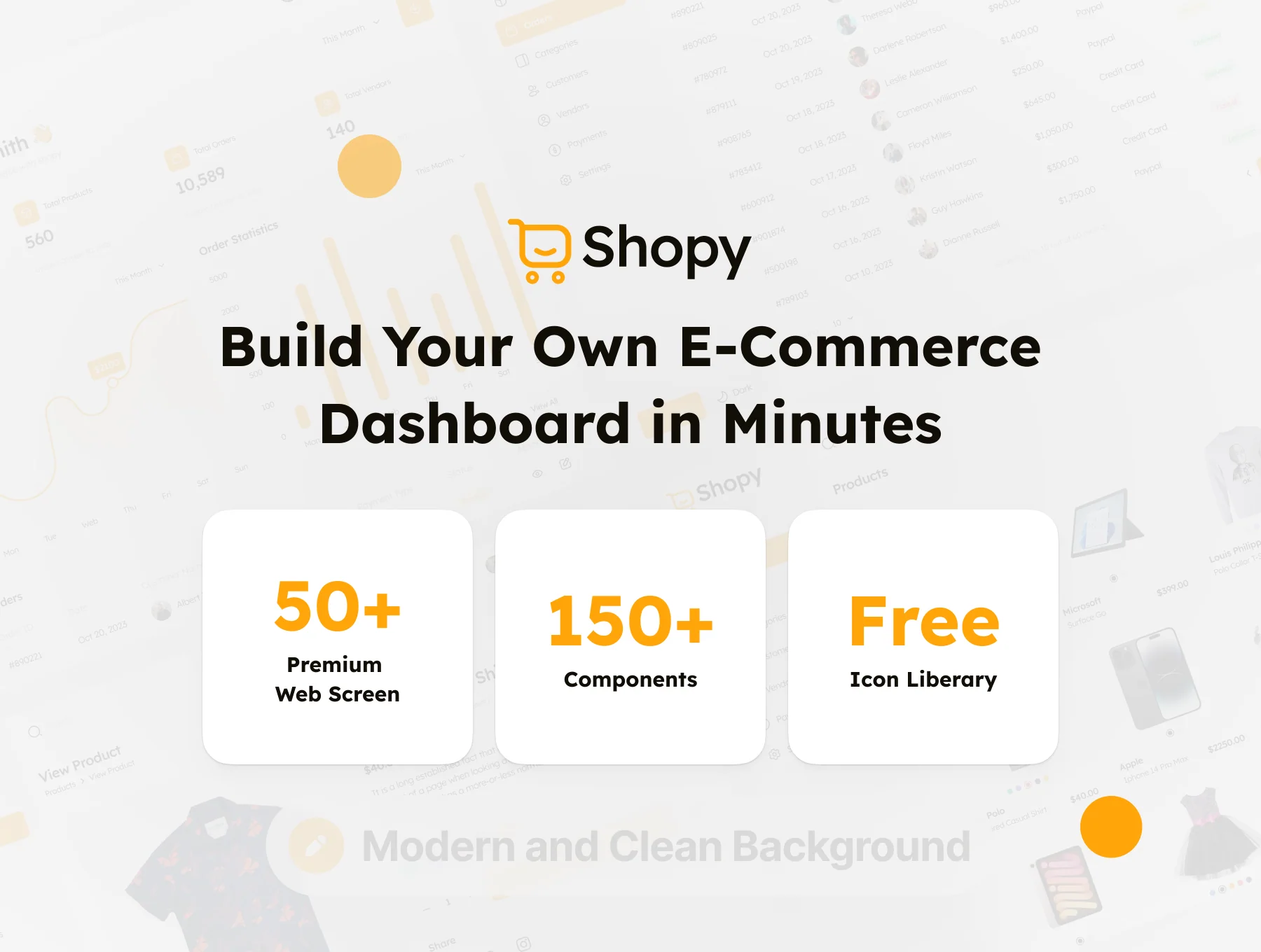 Ecommerce Dashboard Admin UI Kit 3