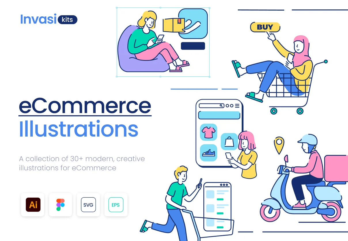 eCommerce Illustration Kit