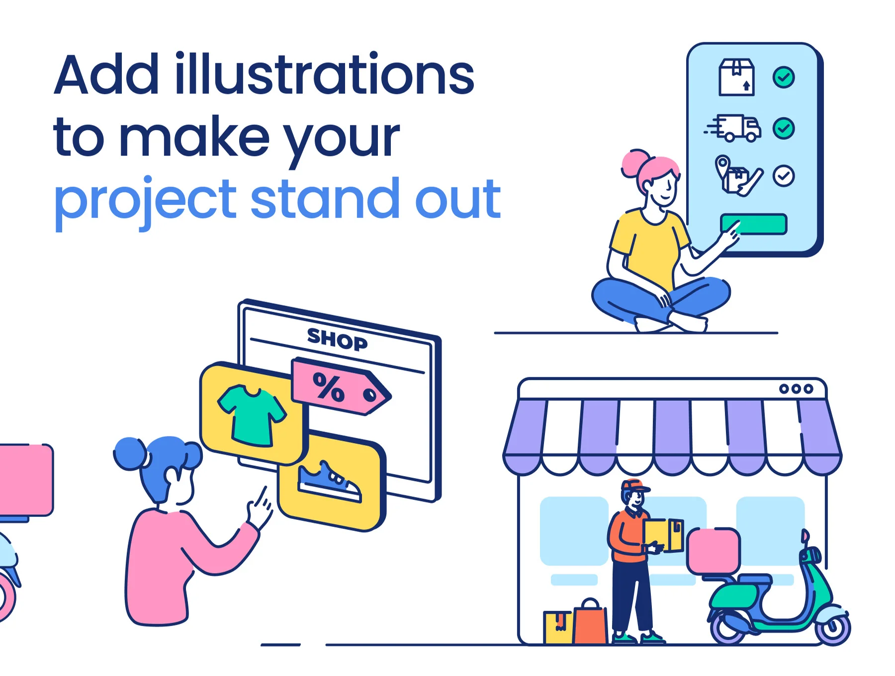 eCommerce Illustration Kit 2