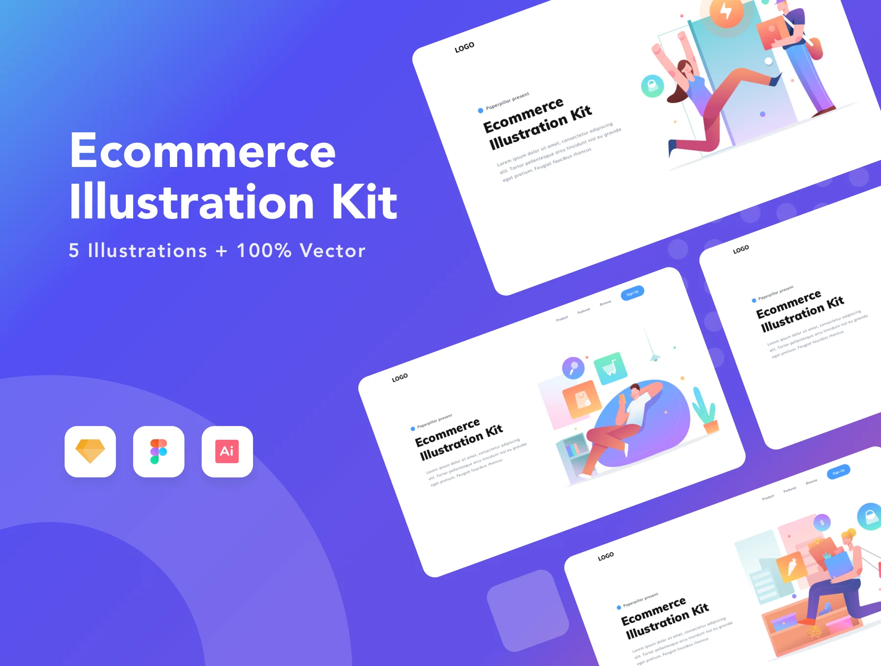 E-Commerce Illustration Kit