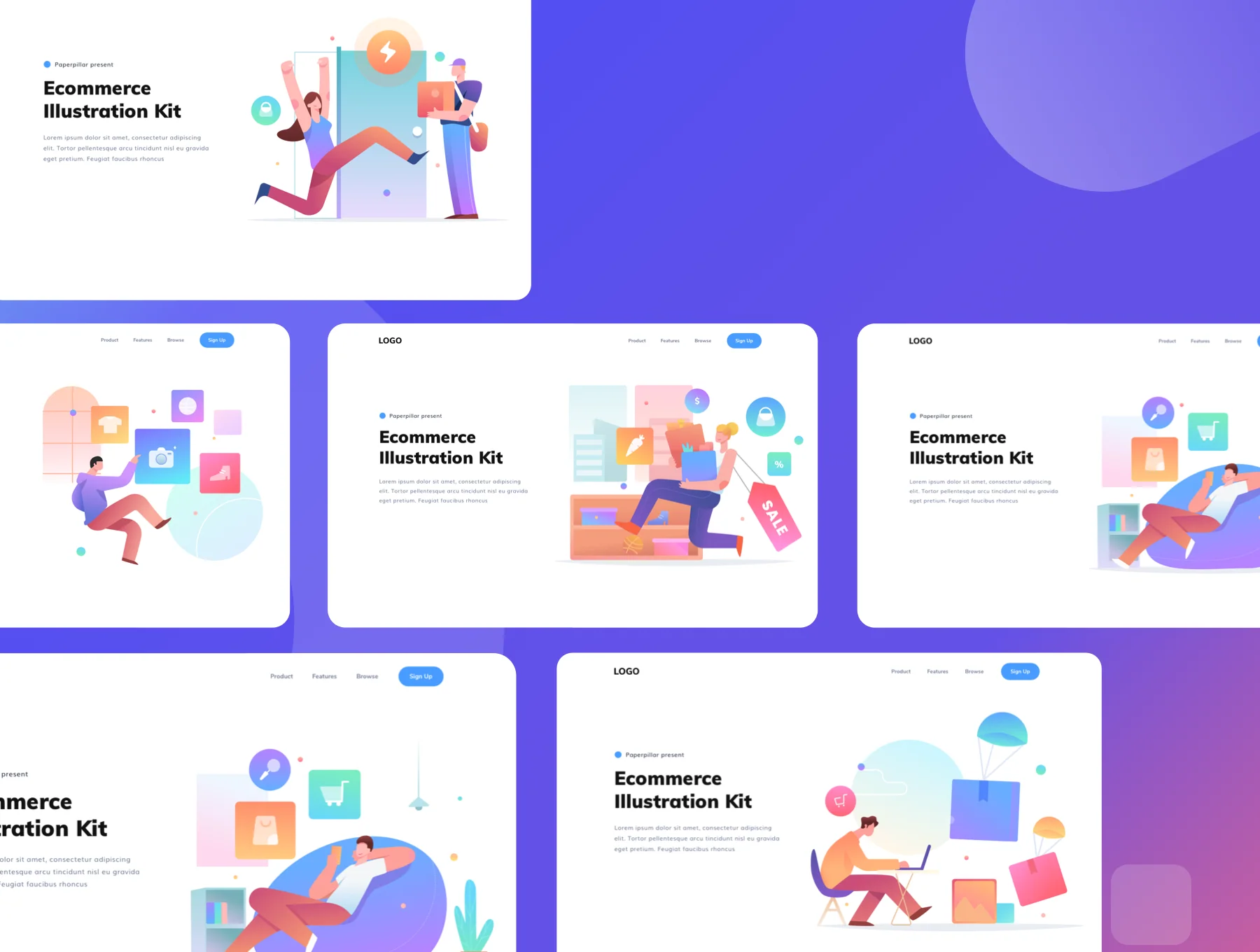 E-Commerce Illustration Kit 3