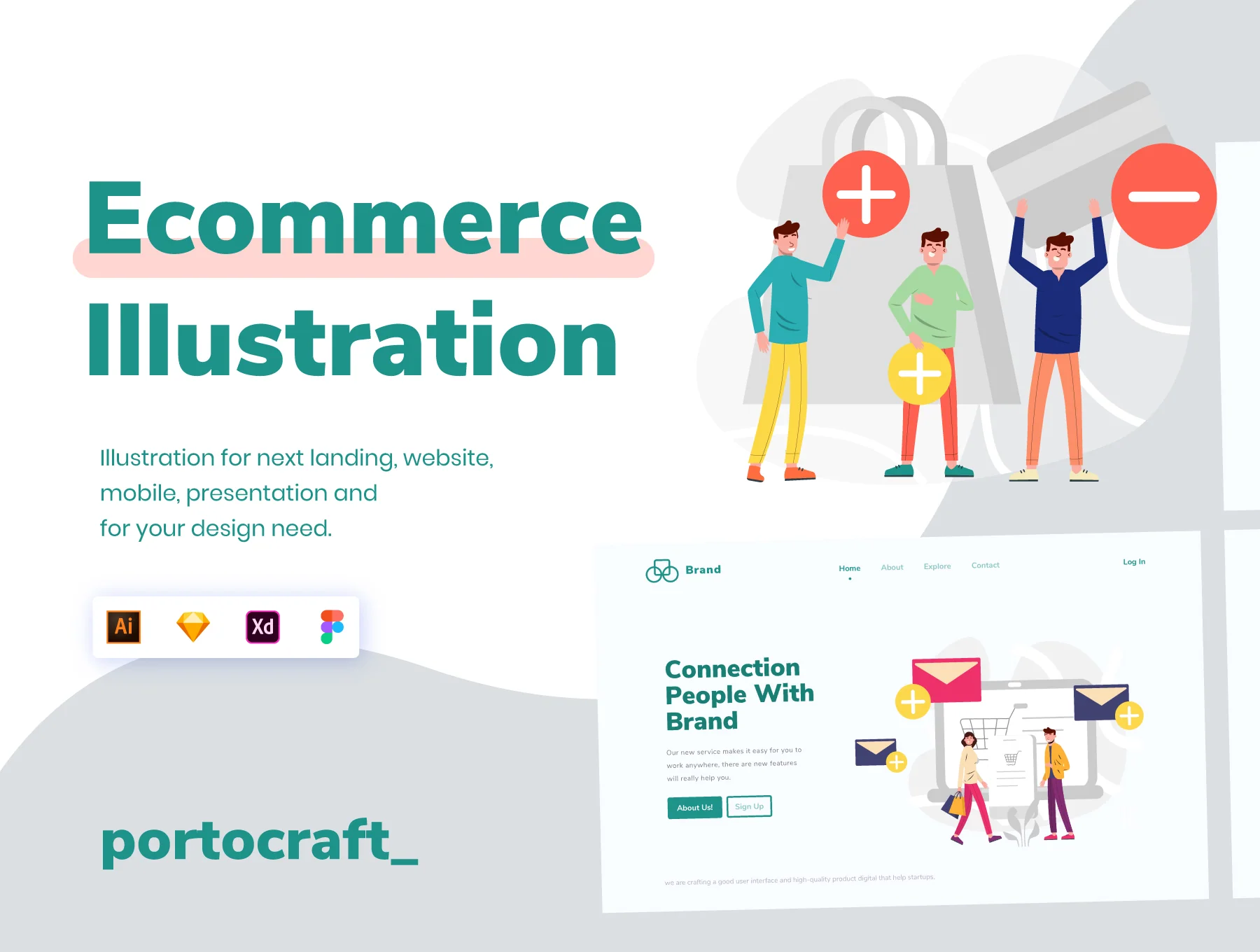 Ecommerce Illustration Startup Vol.1