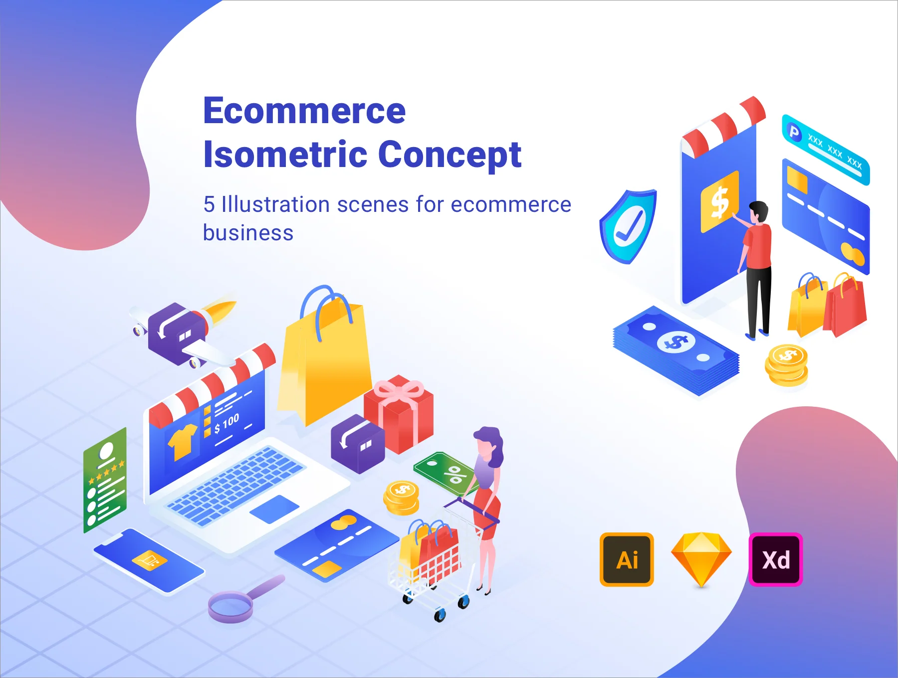 Ecommerce Isometric Illustration 1