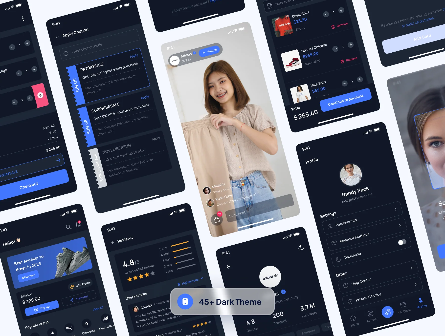 Ecommerce Mobile App UI Kit 6